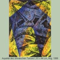 malereiaufpap (2)Aspekte des shivaischen Tanzes I 61 x 45, August 1999