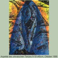 malereiaufpap (4)Aspekte des shivaischen Tanzes IV 61 x 45, Oktober 1999